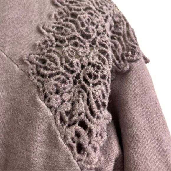 Knox Rose Purple Long Sleeve Embellished Sweatshirt - Picture 2 of 5